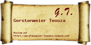Gerstenmeier Tessza névjegykártya